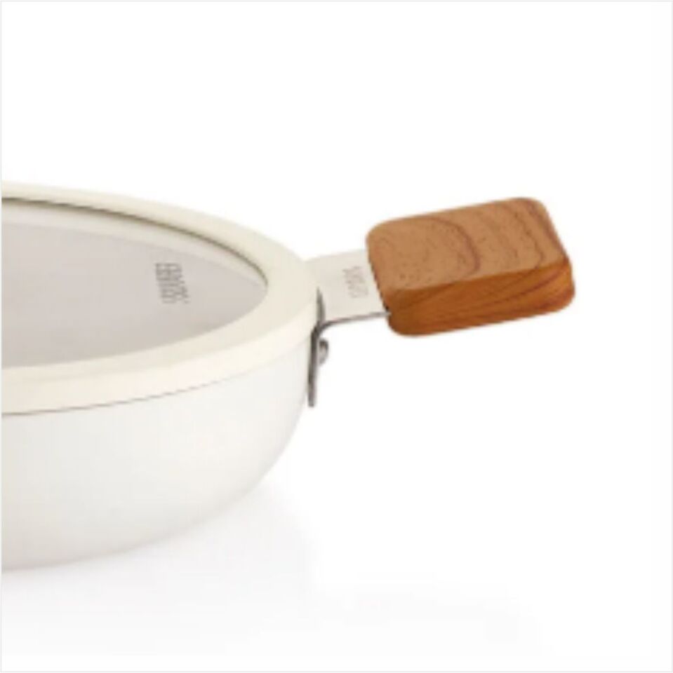 SCHAFER CERAMONİ SERAMİK KAPAKLI SAHAN 22CM -KREM