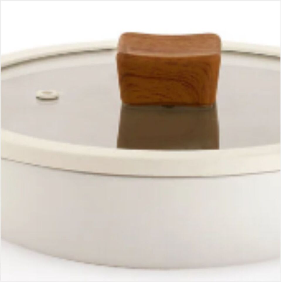 SCHAFER CERAMONİ SERAMİK KAPAKLI SAHAN 22CM -KREM