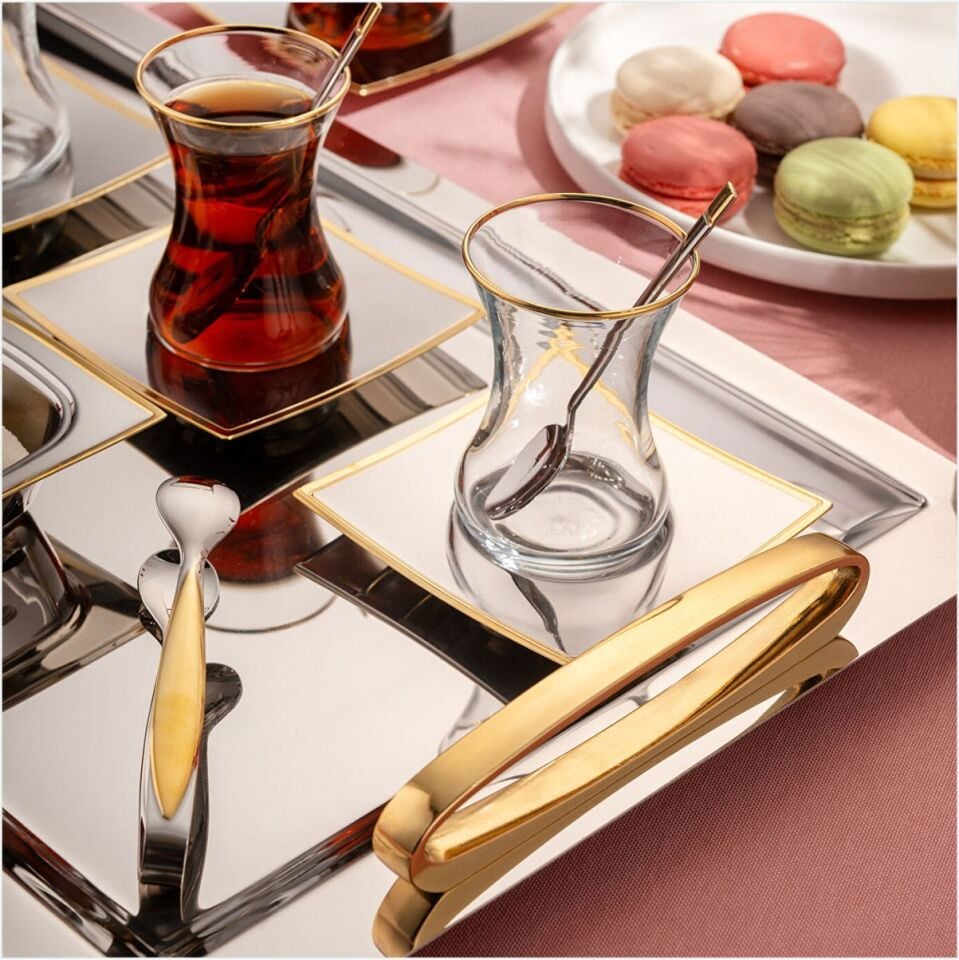 Emsan Yeni Salacak Çay Seti 40 Parça Gold