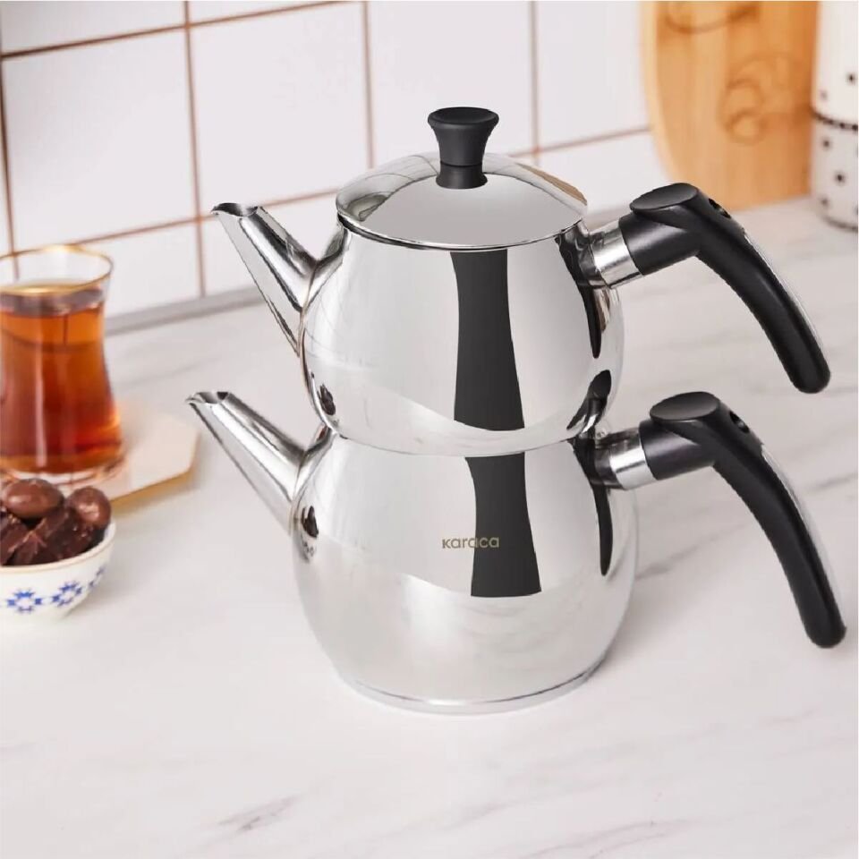 Karaca Çise Midi Çaydanlık Takımı Siyah