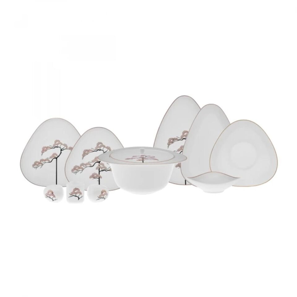 Karaca Fine Pearl Extra Fadeless 62 Parça 12 Kişilik Yemek Takımı