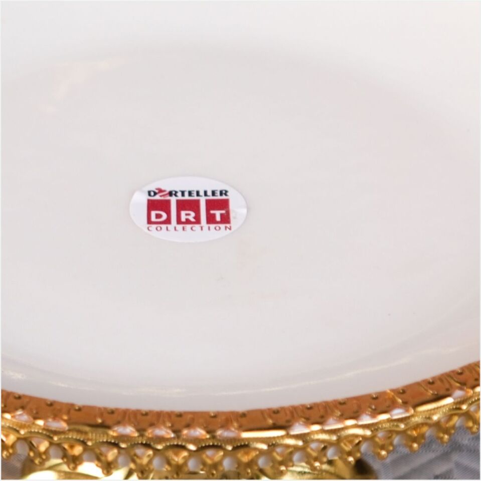 DRT*6357  21 CM LÜKS AYAKLI ALTIN TELLİ SEMAZEN SUNUMLUK