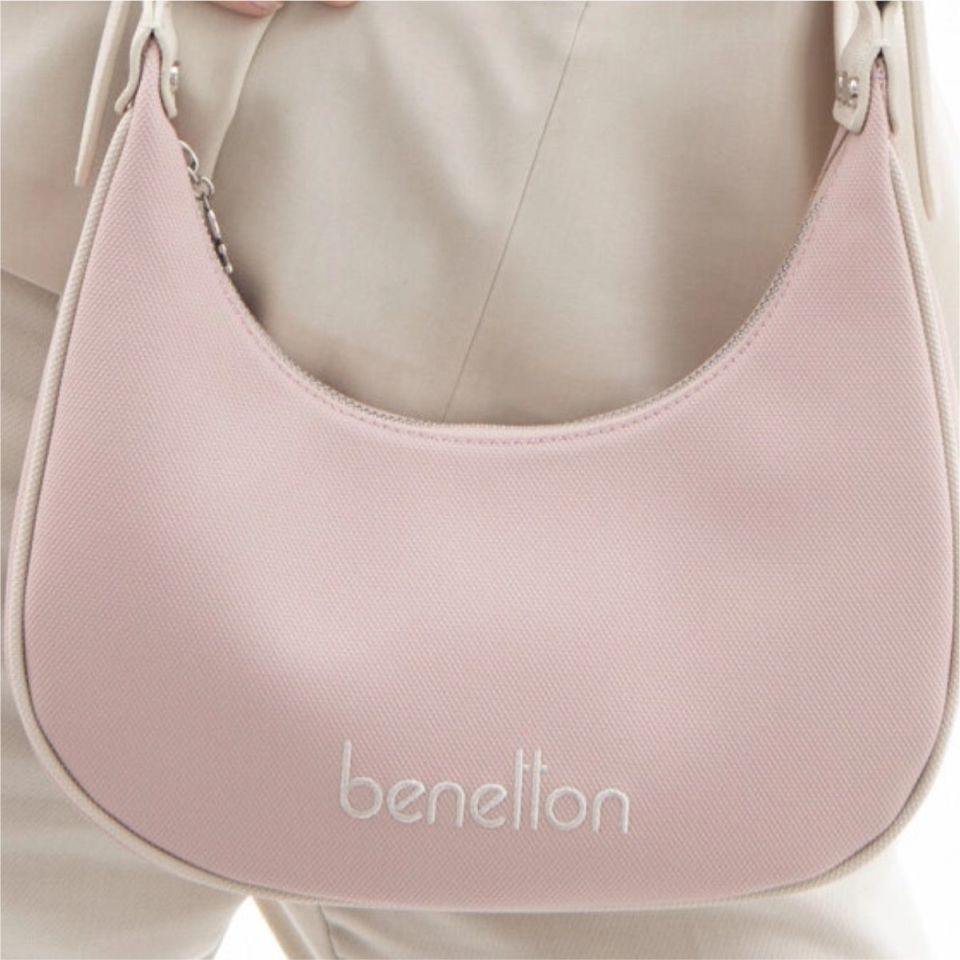 Benetton St  Bnt-1592 Unıted Colors Of Çanta Pembe-Bej