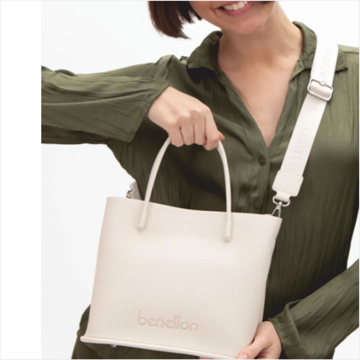 Benetton BNT-1535United Colors Of Benetton Kol Çantası Bej