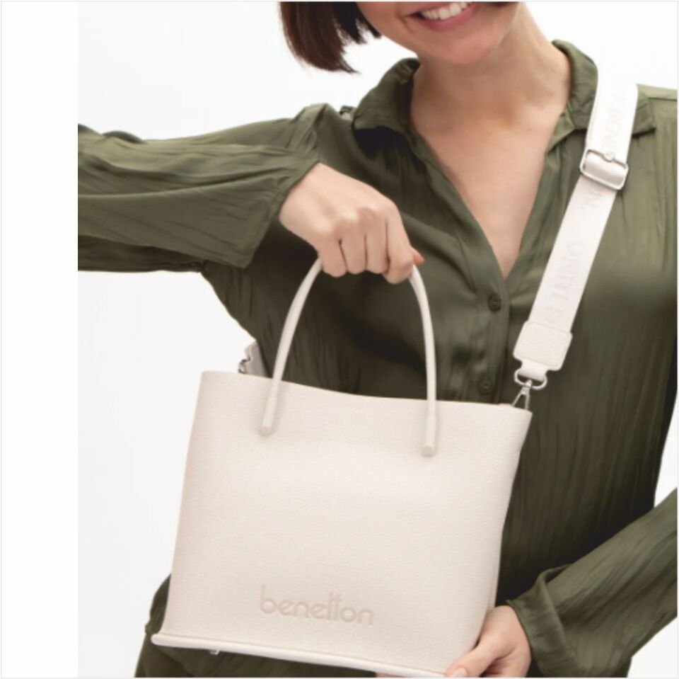Benetton BNT-1535United Colors Of Benetton Kol Çantası Bej