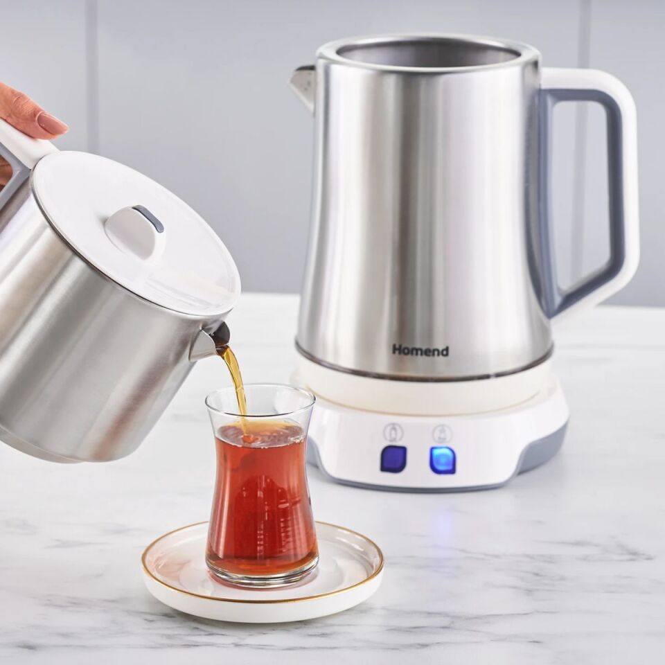 Emsan Homend Royaltea Elegant 1775H Konuşan Çay Makinesi Inox