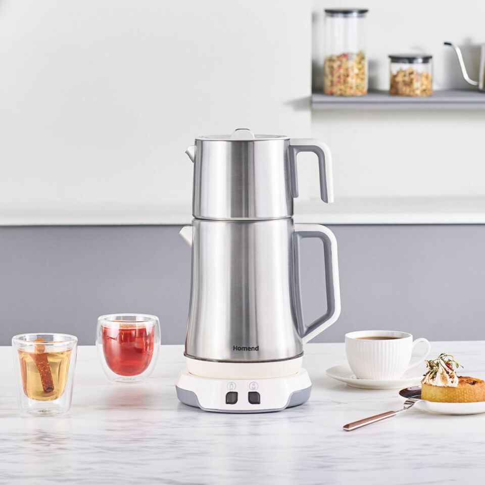 Emsan Homend Royaltea Elegant 1775H Konuşan Çay Makinesi Inox