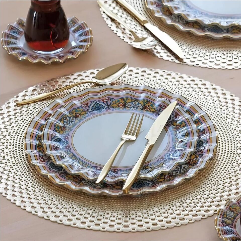 Glore Gisele Pembe 28 Parça Tea Time