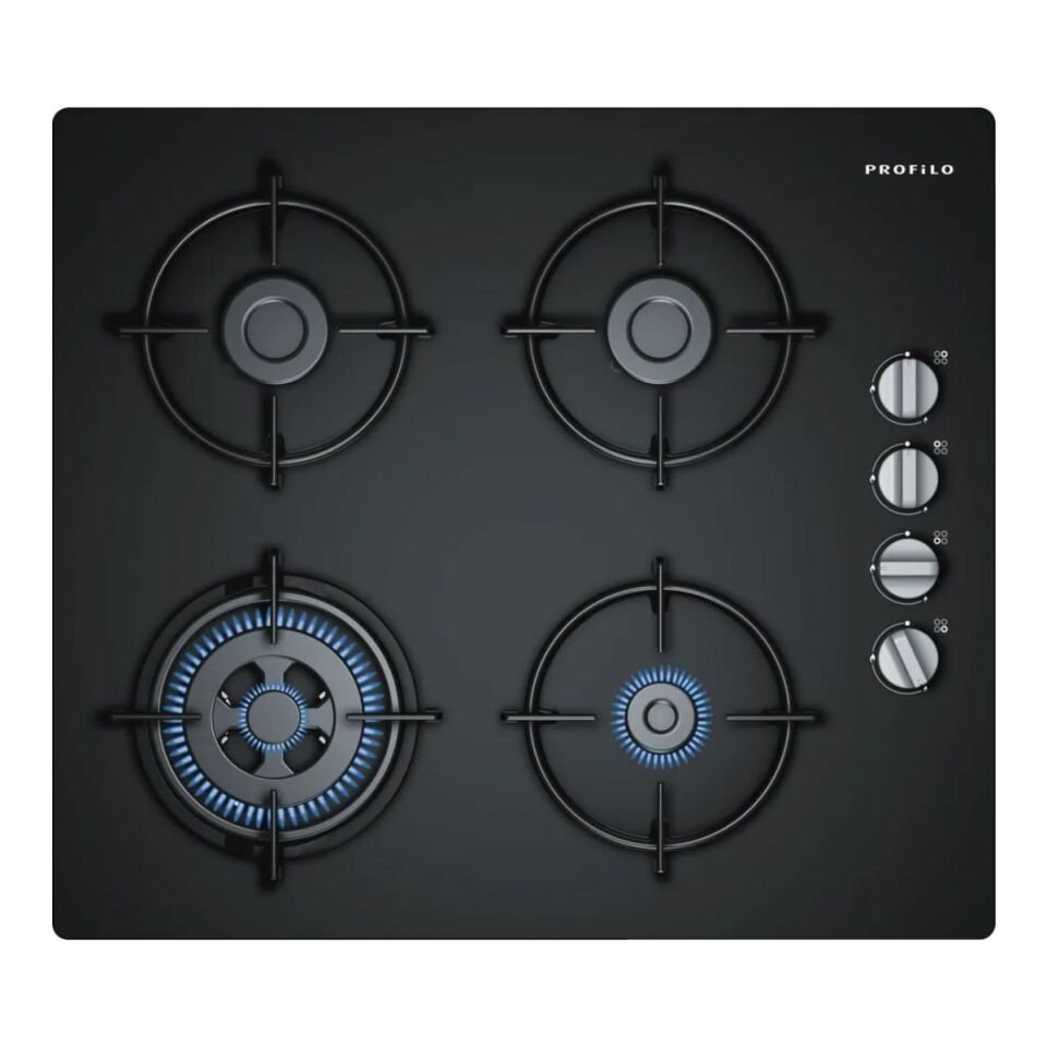 Profilo OO36H6B10D Wok Gözlü Siyah Cam Ankastre Ocak