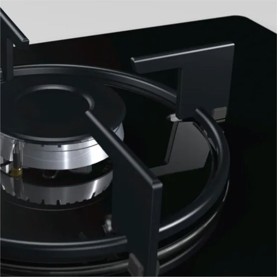 Profilo OO36H6B10D Wok Gözlü Siyah Cam Ankastre Ocak