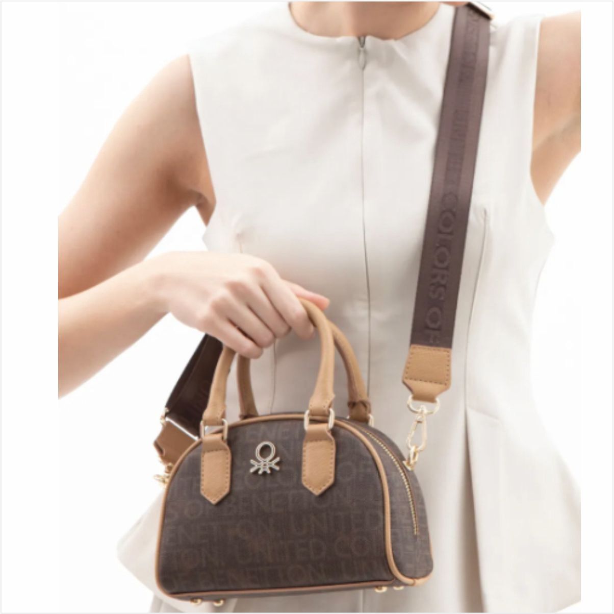 Benetton BNT-1602United Colors Of Benetton Kol Çantası Kahve-Camel