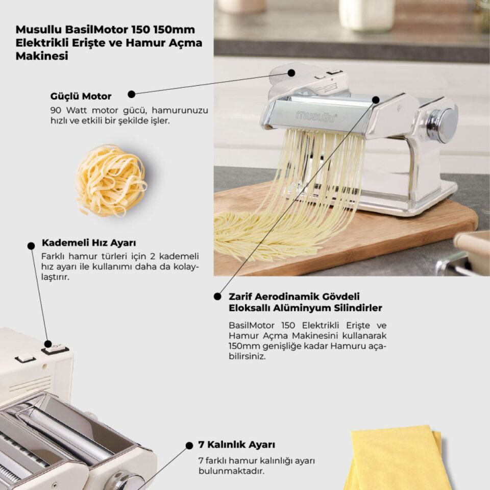 MUSULLU MS-E150 ERİŞTE MAKİNESİ