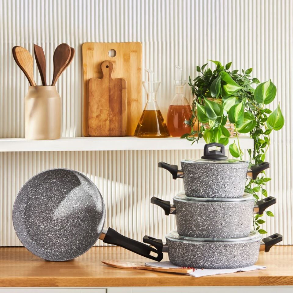 Karaca Biogranit Ayaz 7 Parça Tencere Seti