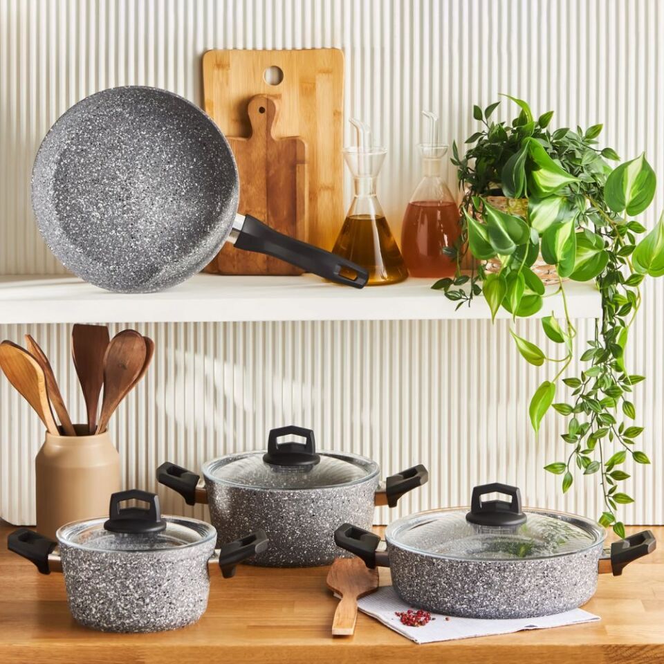 Karaca Biogranit Ayaz 7 Parça Tencere Seti