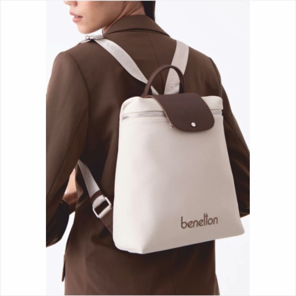 Benetton BNT-1608United Colors Of Benetton Sırt Çantası Bej-Kahve