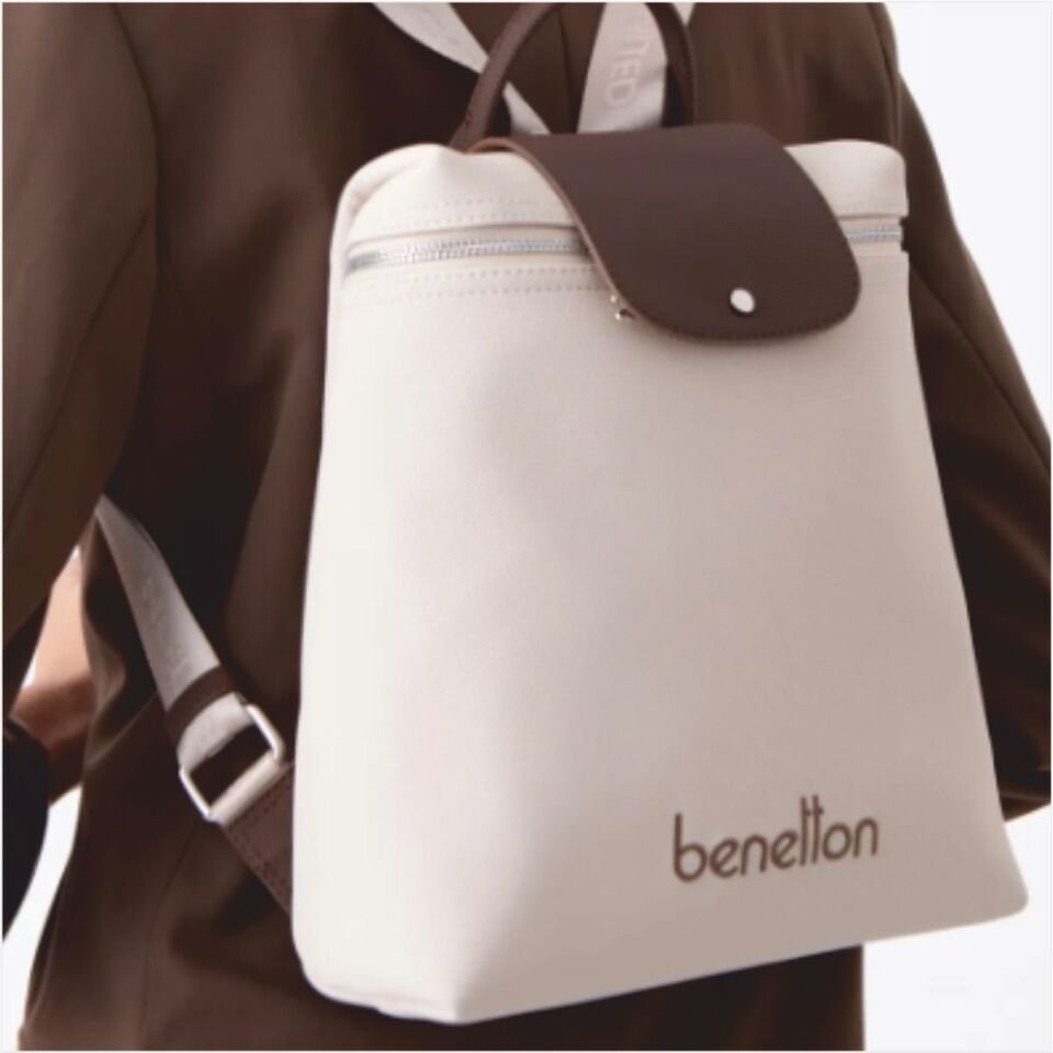 Benetton BNT-1608United Colors Of Benetton Sırt Çantası Bej-Kahve