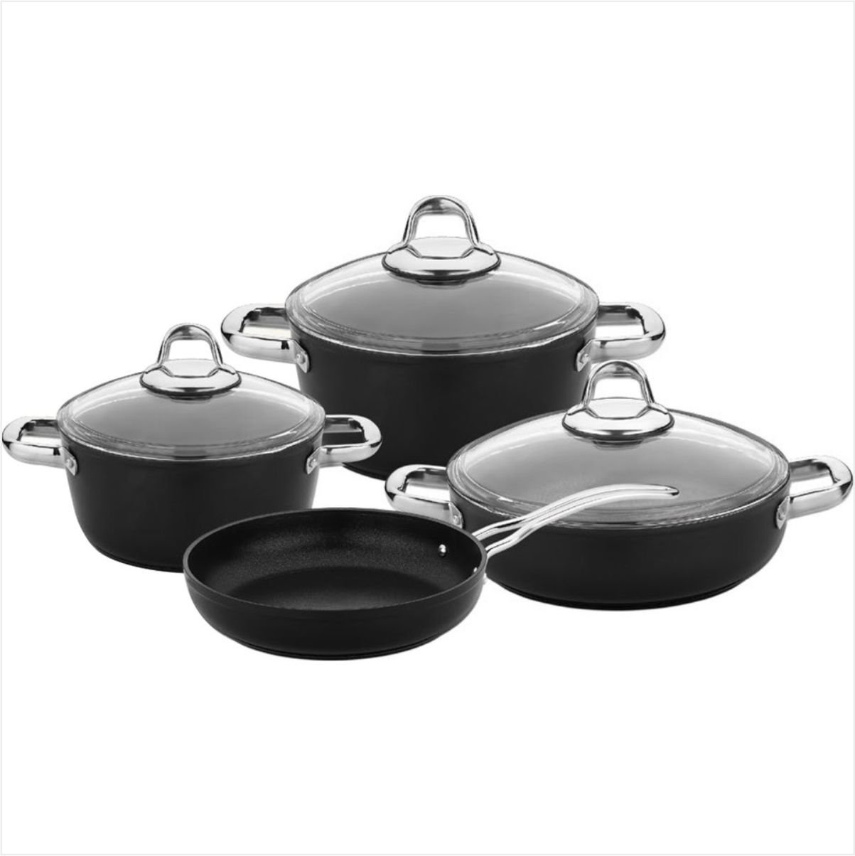 SAFINOX TITANIUM 7 PRÇ TEFLON SET PERÇİN KULPLU