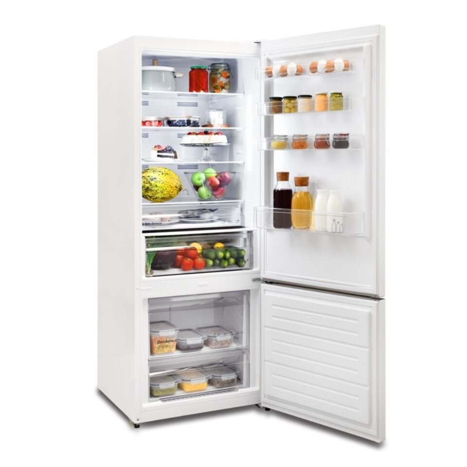 Vestel NFK52102 E Wi-Fi Kombi No-Frost Buzdolabı Beyaz