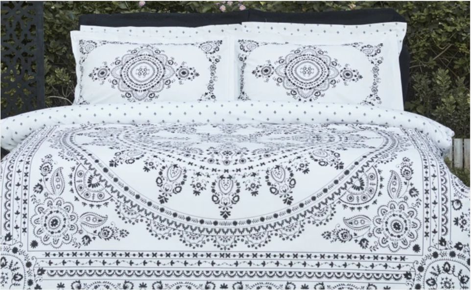 Karaca Home Orian Çift Kişilik Nish Set Siyah