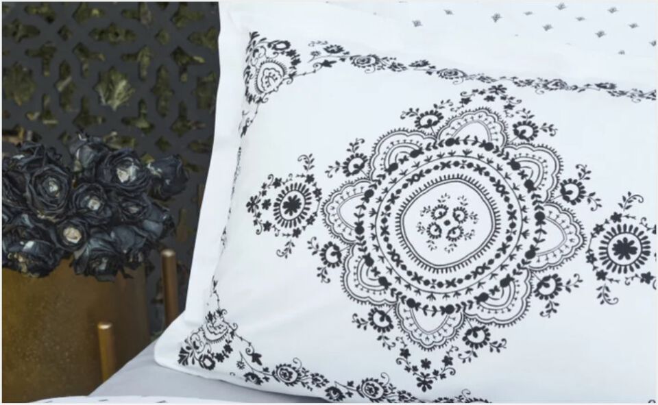 Karaca Home Orian Çift Kişilik Nish Set Siyah