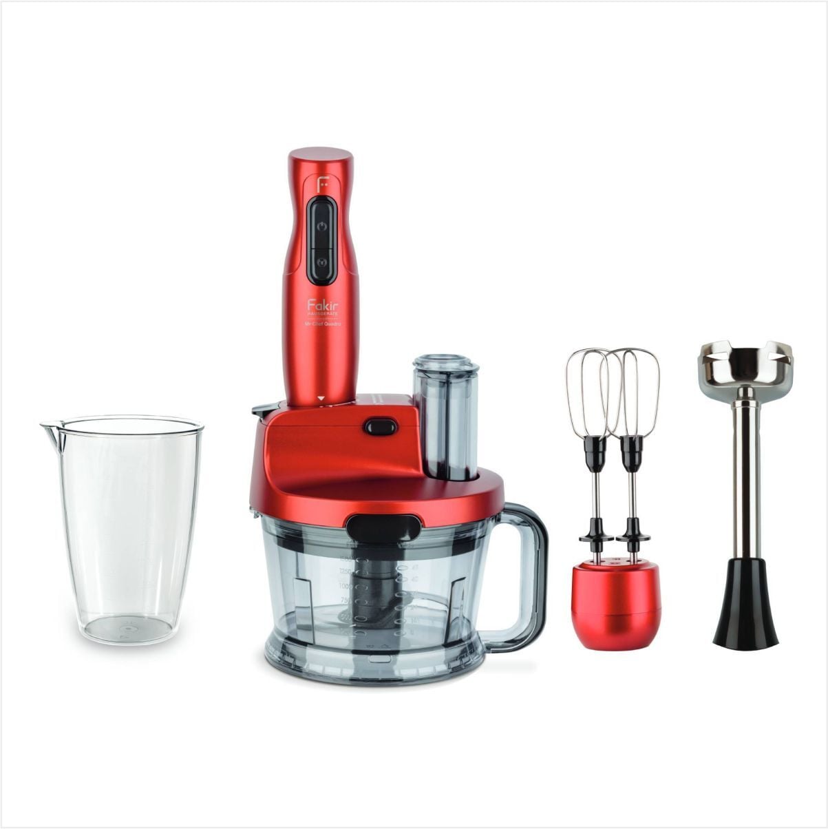 Fakir Mr. Chef Quadro Blender Set 1000W Rouge