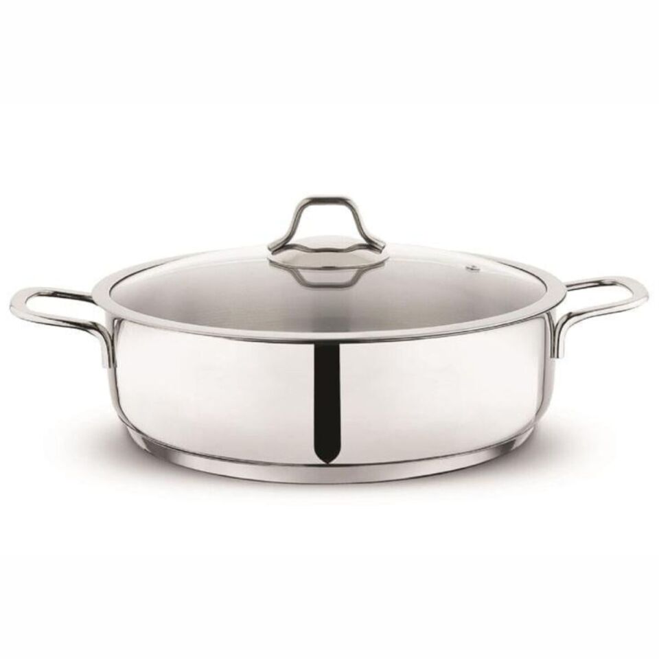 Schafer Held Çelik Basık Tencere 26 Cm-2 Parça-Inox