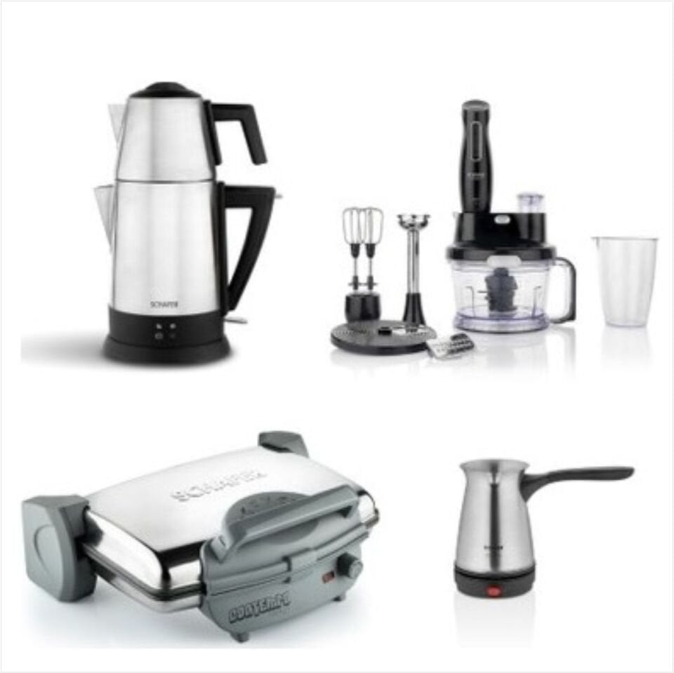 Schafer Kea Elektro Set Mega Inox 4'lü Çeyiz Paketi