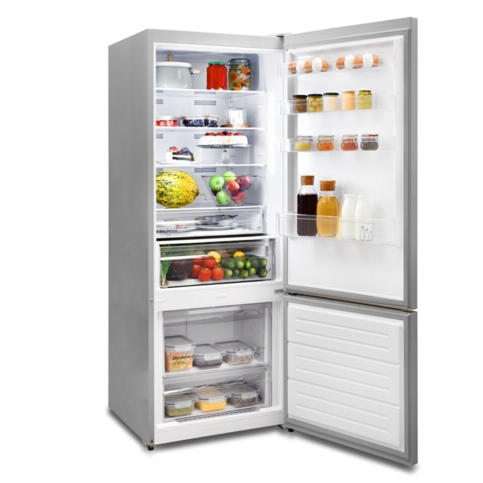 Vestel NFK52102 EX Wi-Fi Kombi No-Frost Buzdolabı Inox