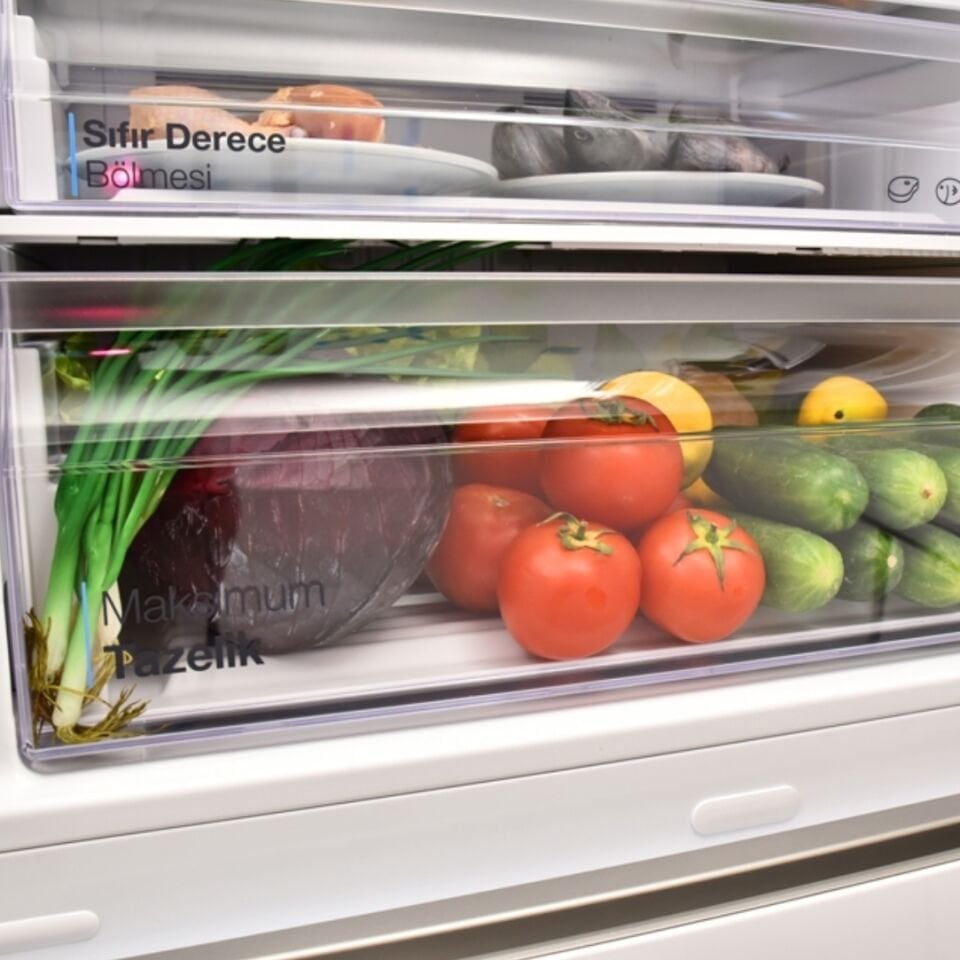 Vestel NFK52102 EX Wi-Fi Kombi No-Frost Buzdolabı Inox