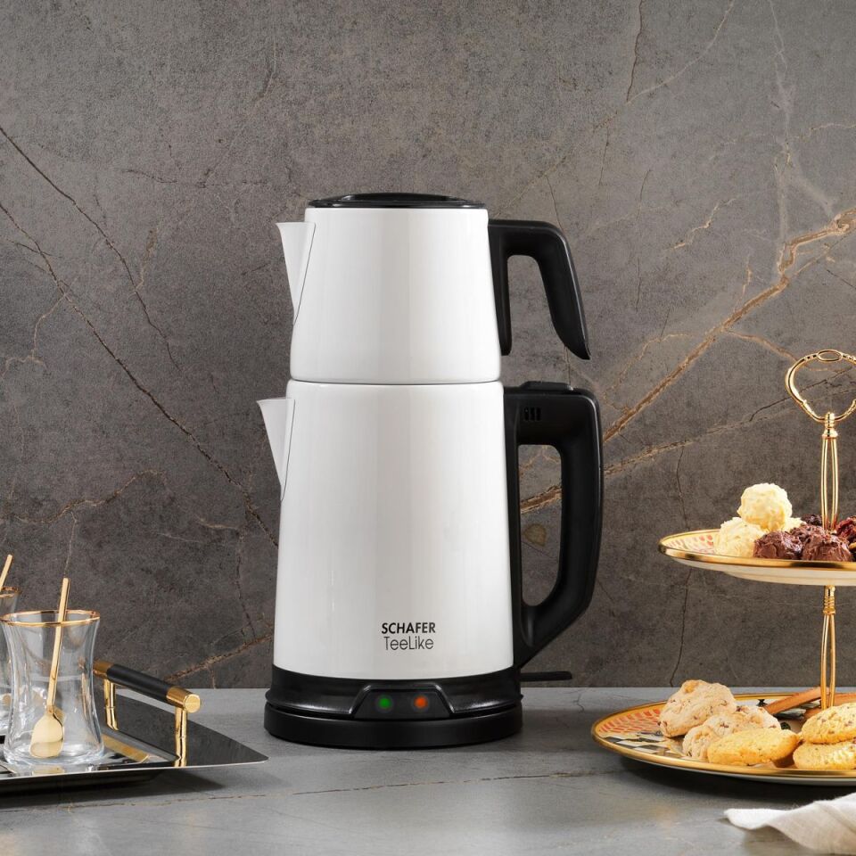 Schafer Teelıke Elektrili Çay Makinesi Krem