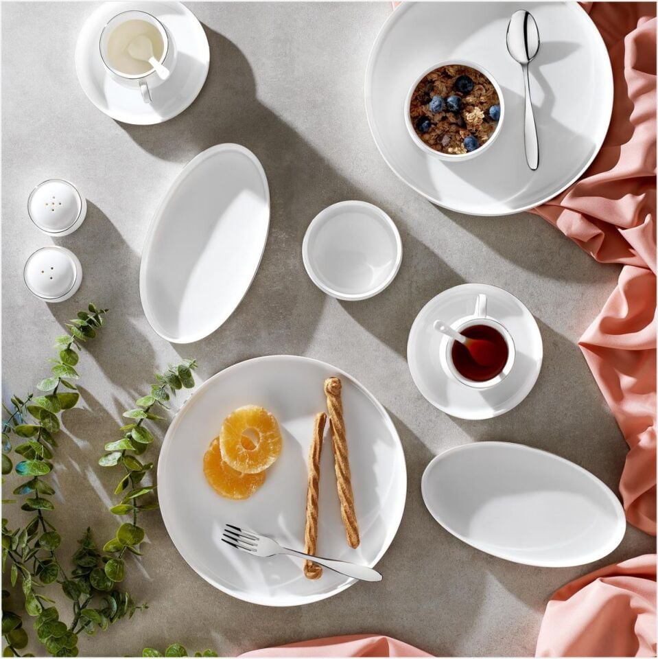 SCHAFER SUPERFİNE BONE LUMİERE KAHVALTI TAKIMI 32 PARÇA GOLD