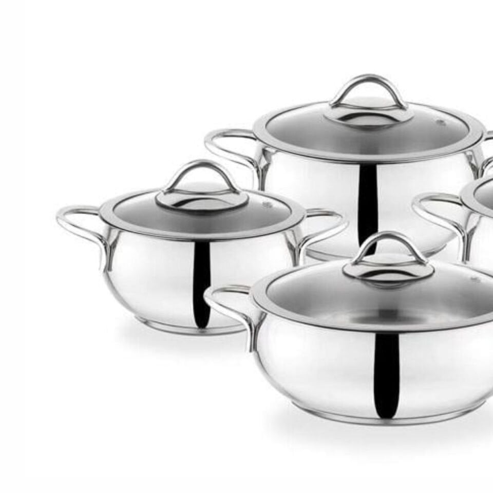 Schafer Cookhaus 8 Parça  Çelik Tencere Set İnox130002