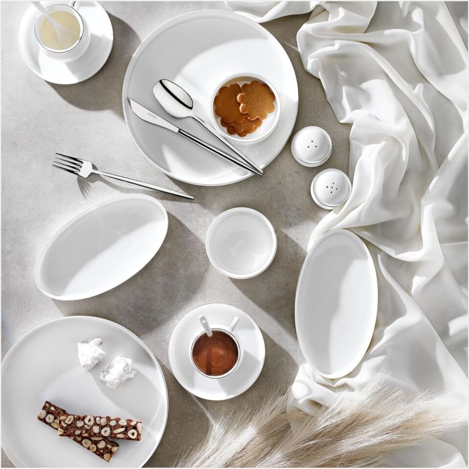 SCHAFER SUPERFİNE BONE LUMİERE KAHVALTI TAKIMI 32 PARÇA PLATİN