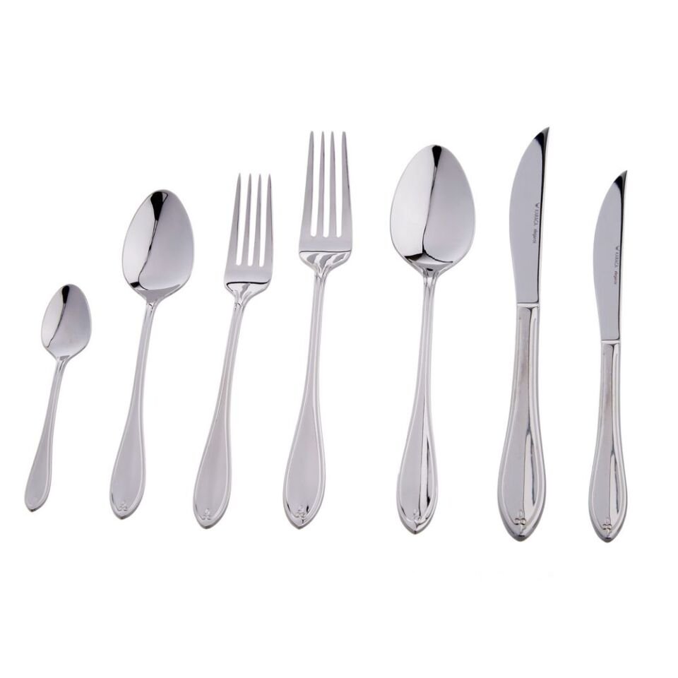 Karaca French Rose Platin 84 Parça 12 Kişilik Çatal Kaşık Bıçak Takımı