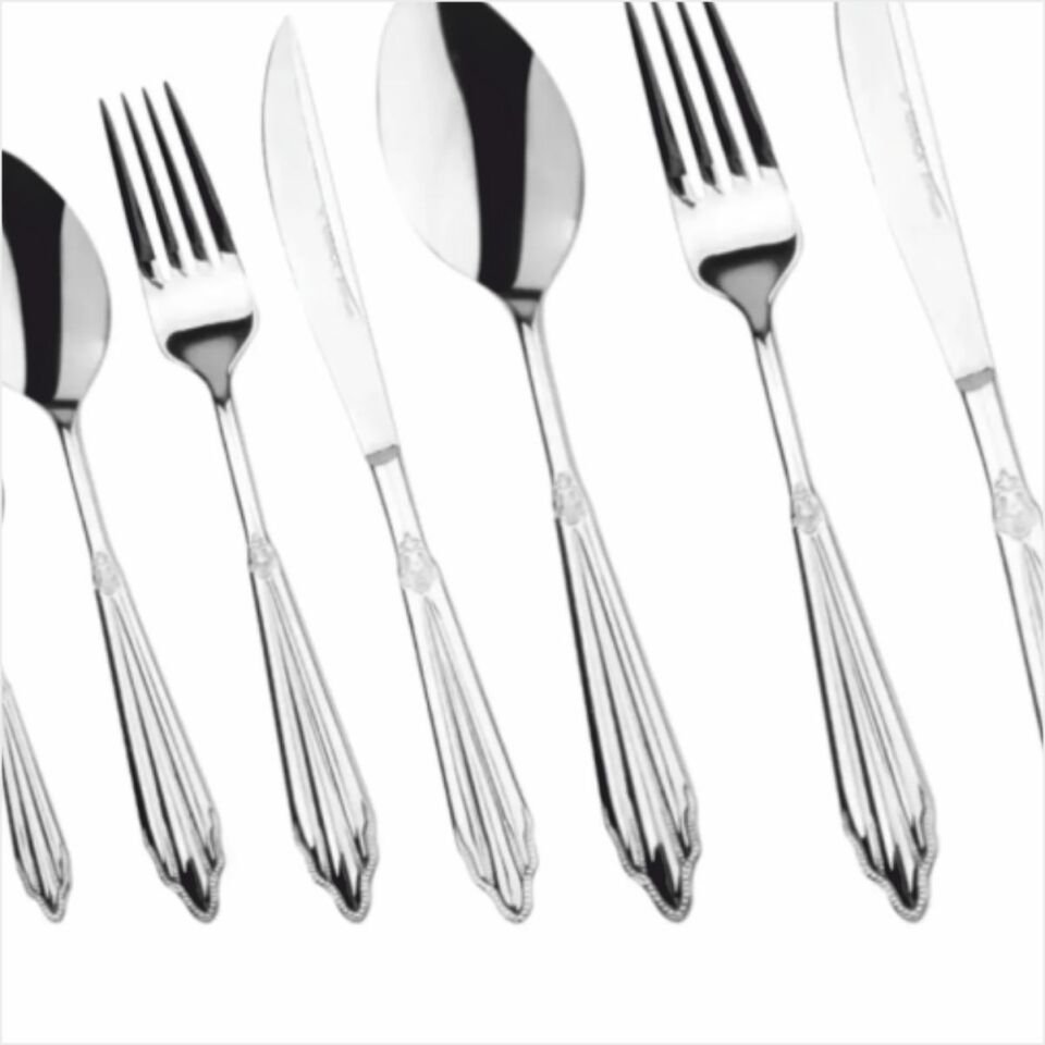 Karaca Mantılla 3Mm 84 Parça Elegance Kutulu Çatal-Kaşık-Bıçak