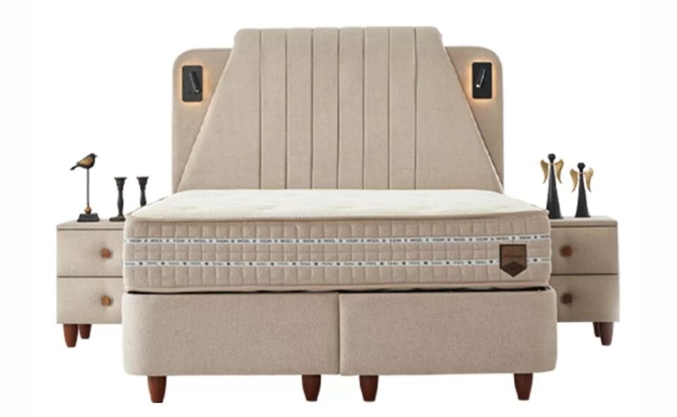 Natural 160X200  Baza Set Beatto Bej