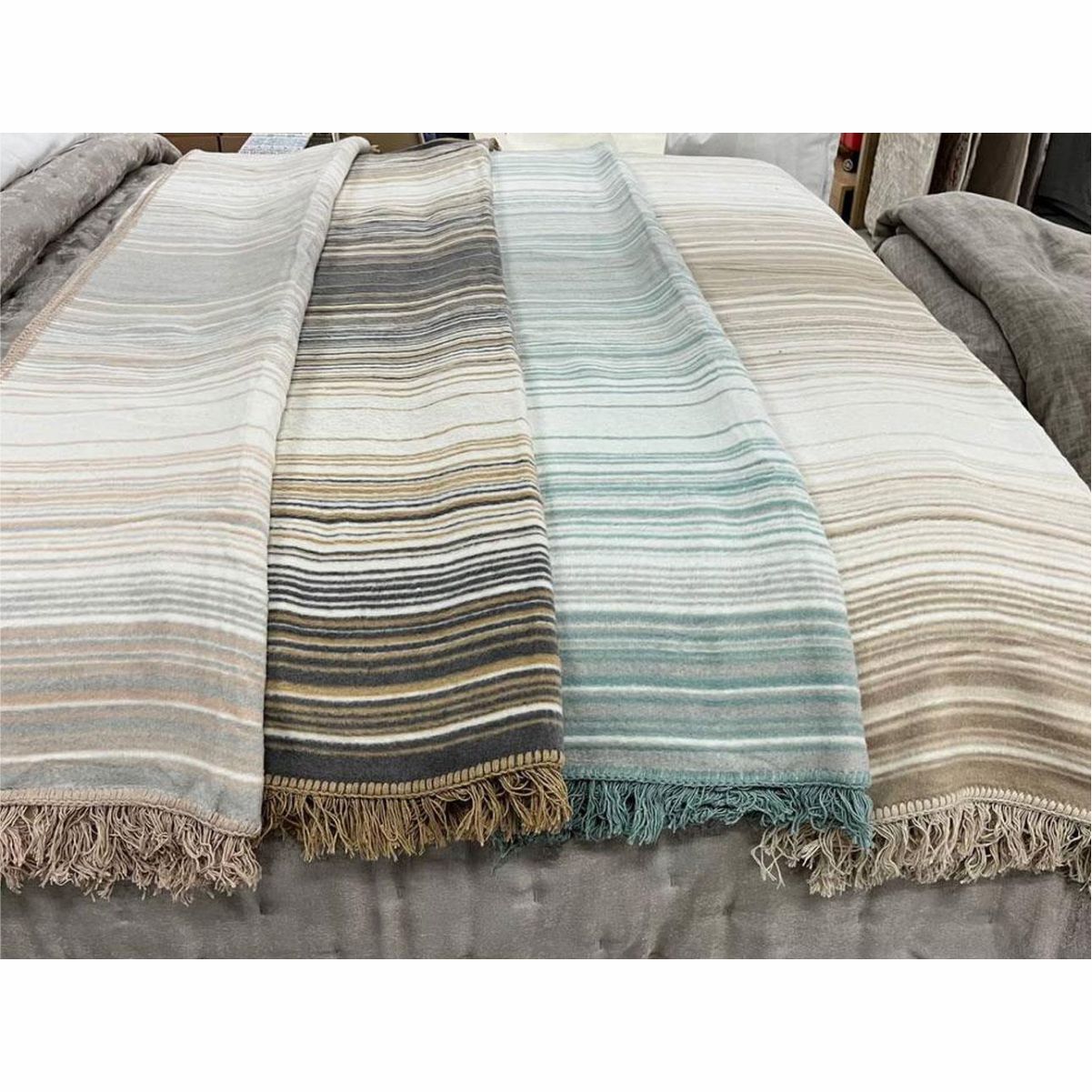 Özdilek Battaniye Pamuk Dız 130*170 Mavi