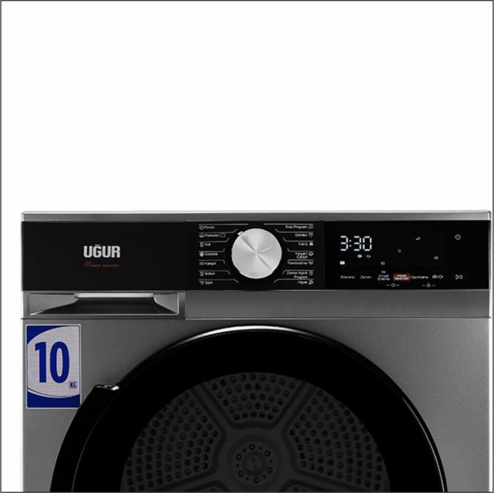 UĞUR UKM 3103 G301 10 KG ÇAMAŞIR KURUTMA MAKİNESİ GRI
