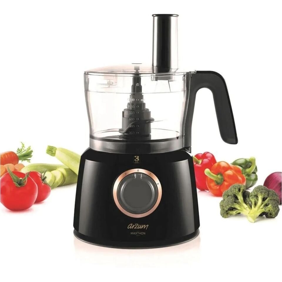 Arzum AR1064 Maxthon Mutfak Robotu - Siyah