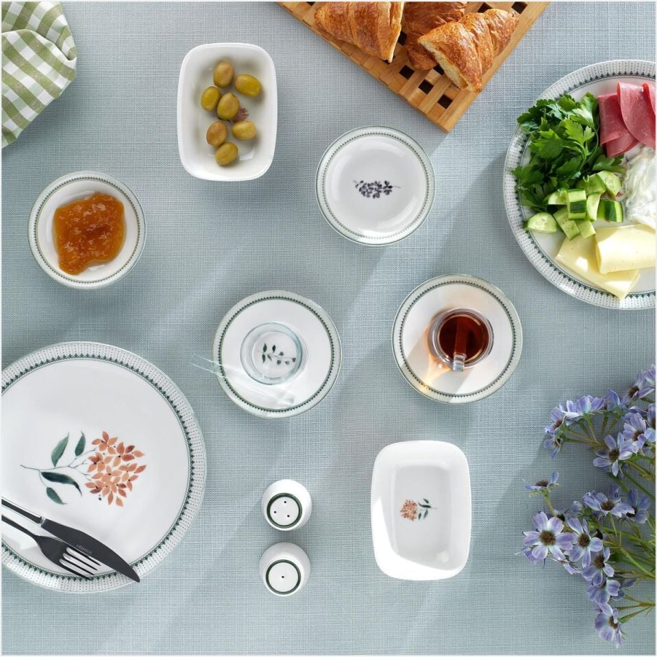 SCHAFER SUZZY KAHVALTI TAKIMI 32 PARÇA-YEŞİL