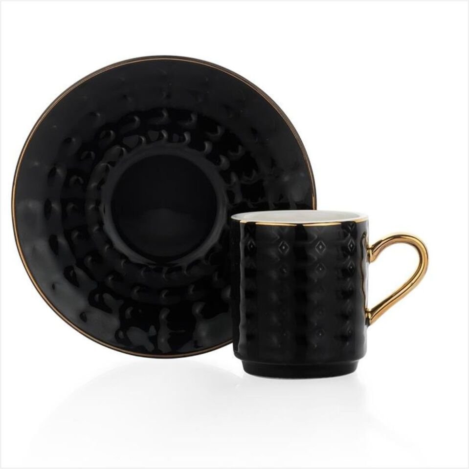 SCHAFER GLOSSY 6 KİŞİLİK KAHVE FİNCAN TAKIMI 12 PARÇA-ASORTİ01