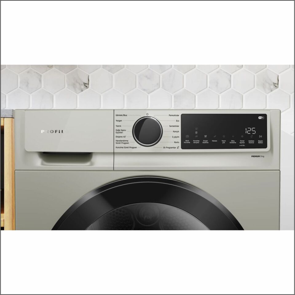 PROFİLO KM0961XJTR 9 KG İNOX WİFİ KURUTMA MAKİNESİ
