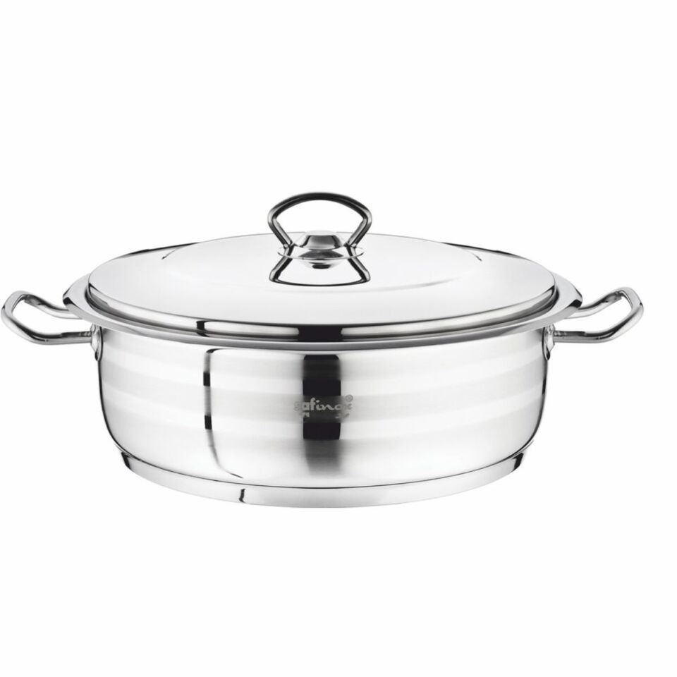 Safınox 28X09 Flavıa Kısa (Karnıyarık) Tencere Tel Kulplu