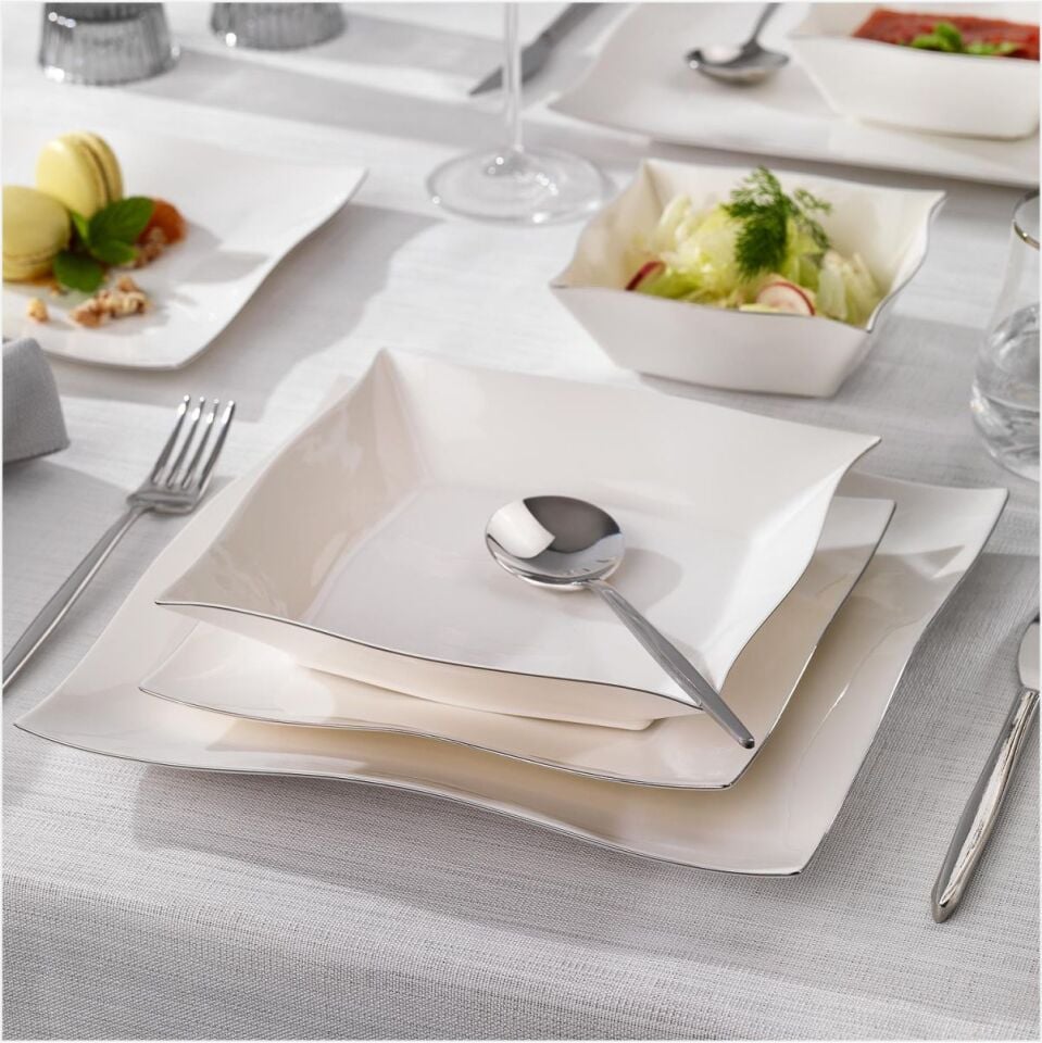 SCHAFER LOVİSE YEMEK TAKIMI 24 PARÇA-PLATİN