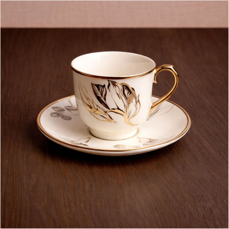 PAÇİ-GLORY YALDIZLI 6LI KAHVE FİNCANI-P/POR-102171