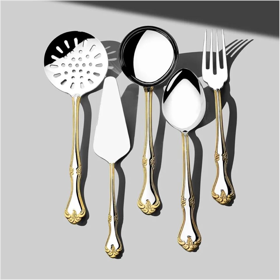 Nehir Lalezar Altın 5P Servis Takımı