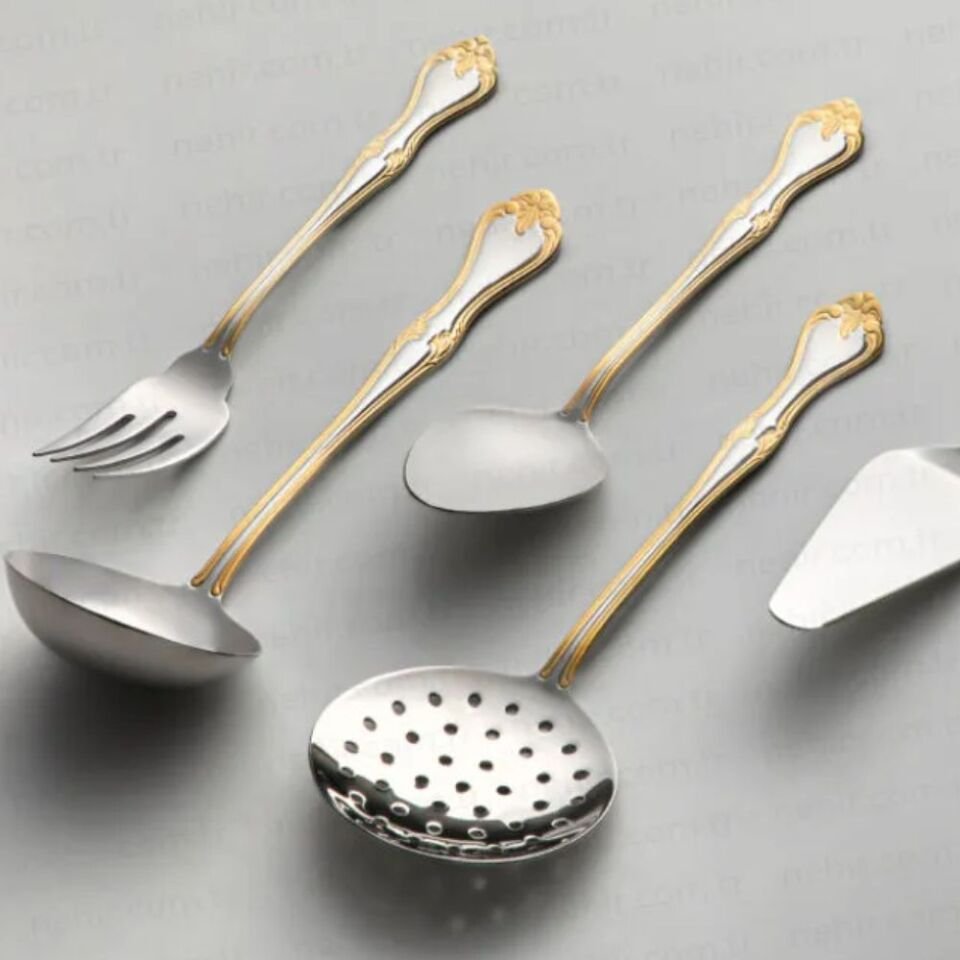 Nehir Lalezar Altın 5P Servis Takımı