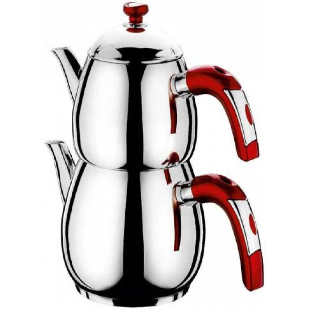 Safınox Yağmur Çaydanlık Aile Boy Renkli Kulplu