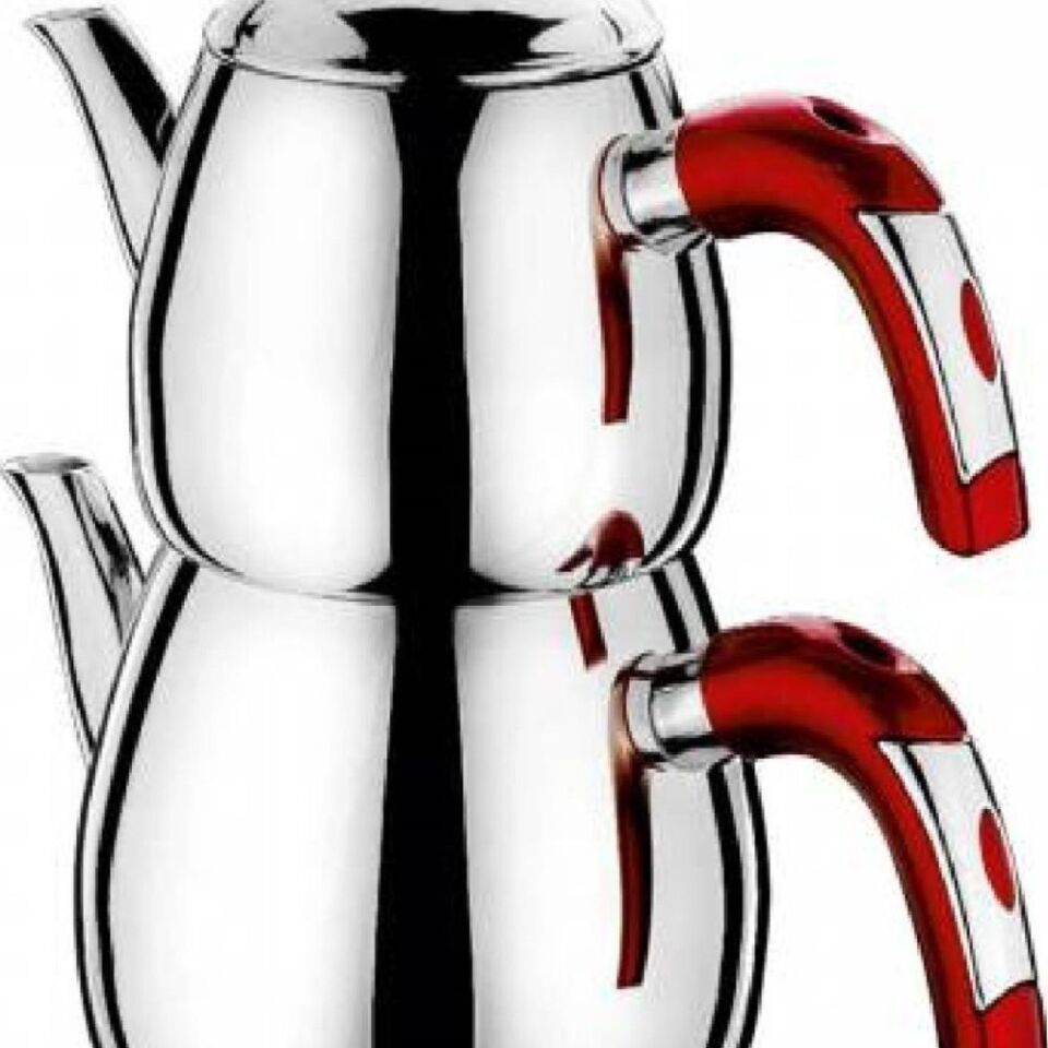 Safınox Yağmur Çaydanlık Aile Boy Renkli Kulplu