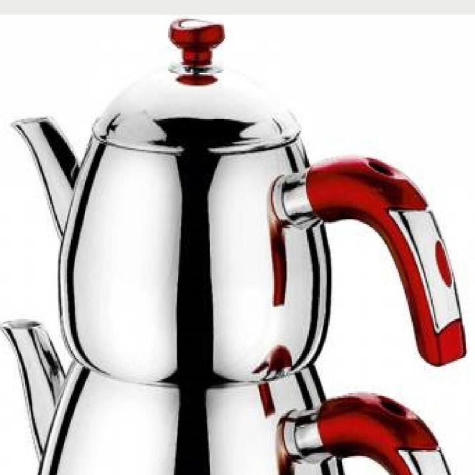 Safınox Yağmur Çaydanlık Aile Boy Renkli Kulplu